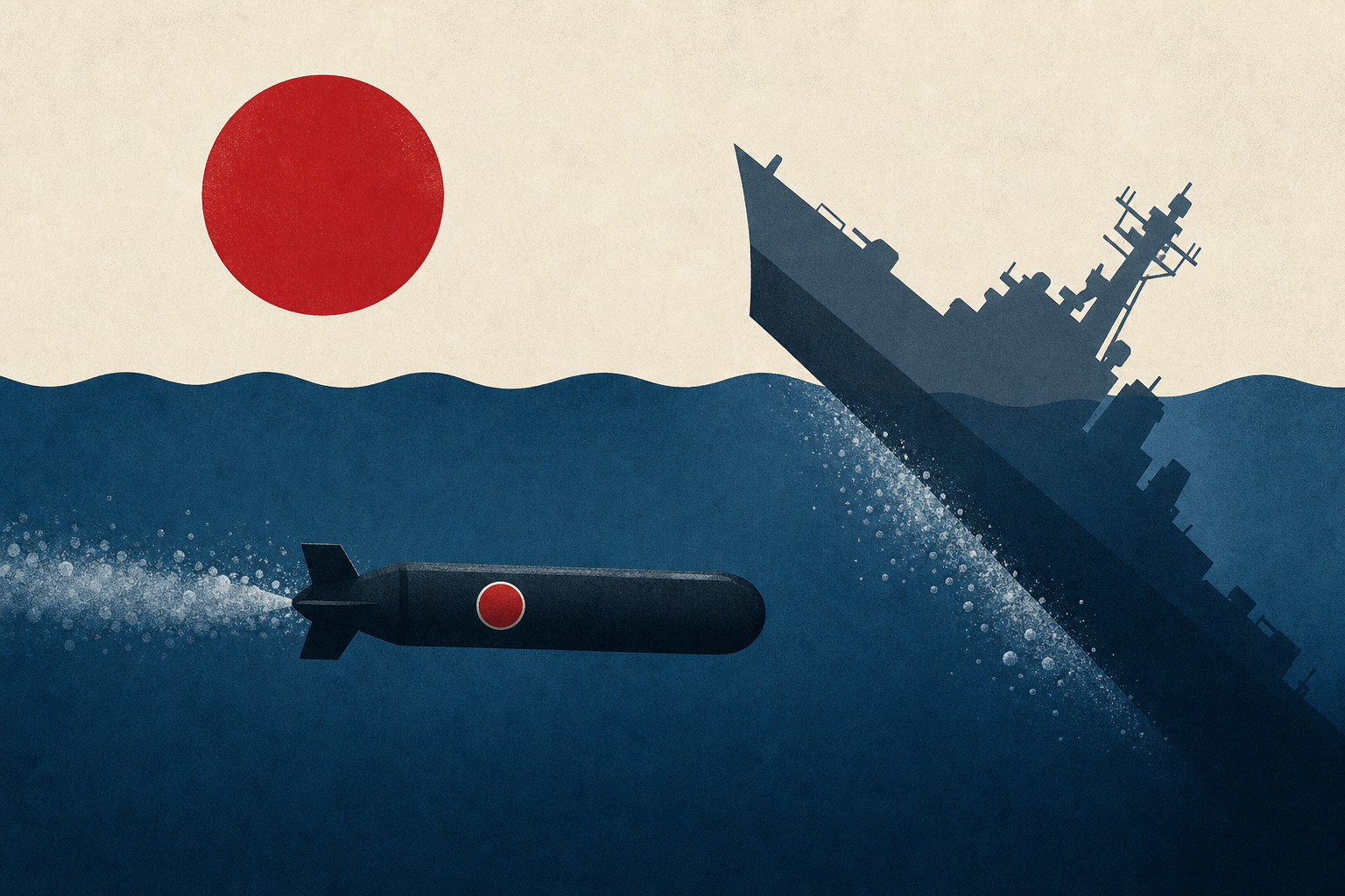 Japanese torpedo sends US ship to the ocean floor during Valiant Shield exercise