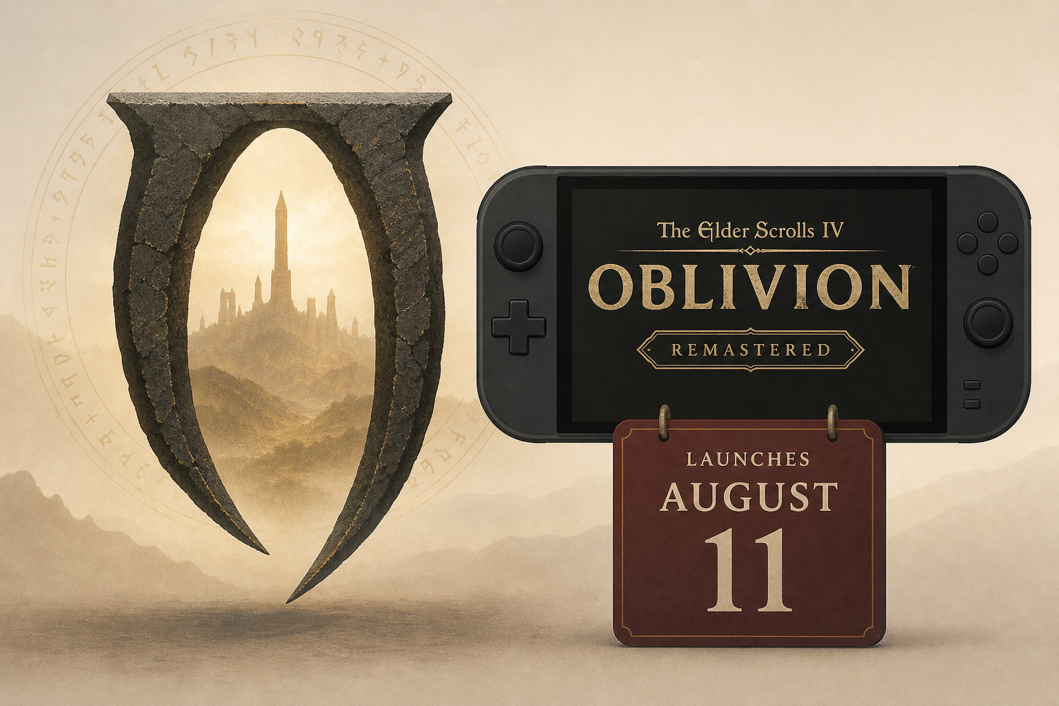 The Elder Scrolls IV: Oblivion Remastered for Switch 2 launches August 11