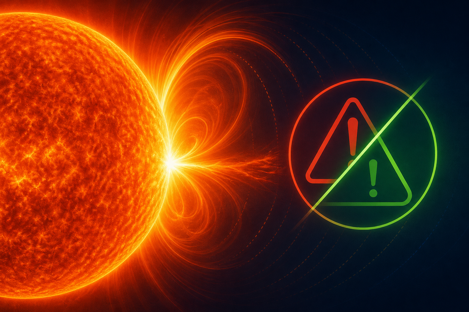 Solar radiation storm warning issued and canceled after M5.8 solar flare, major X1.1 flare erupts at 20:50 UTC