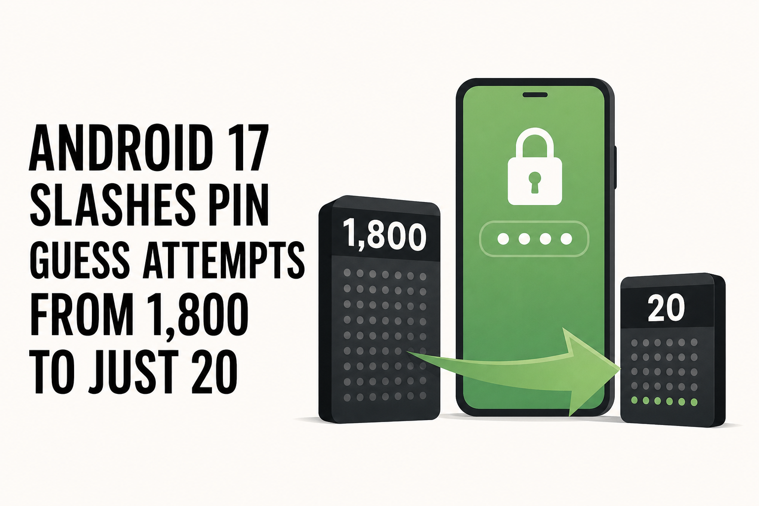Android 17 slashes PIN guess attempts from 1,800 to just 20