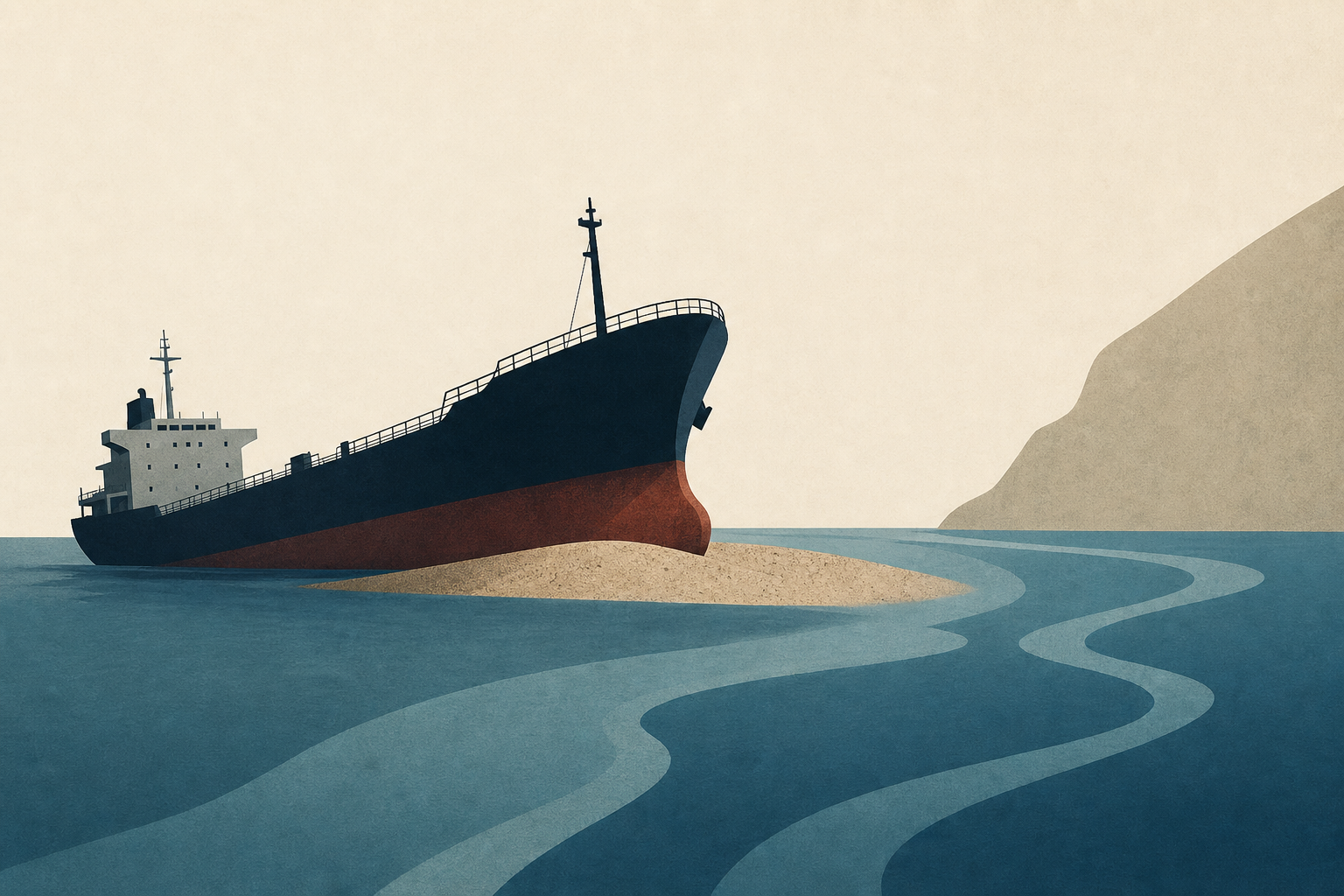 Ship runs aground in Strait of Hormuz, Iran says