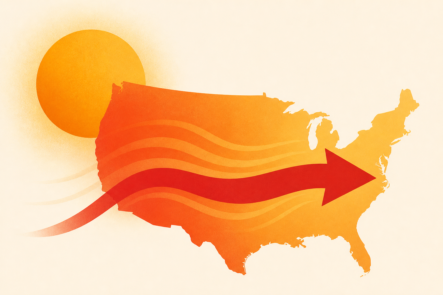 Heat Wave Trudges East on Wednesday