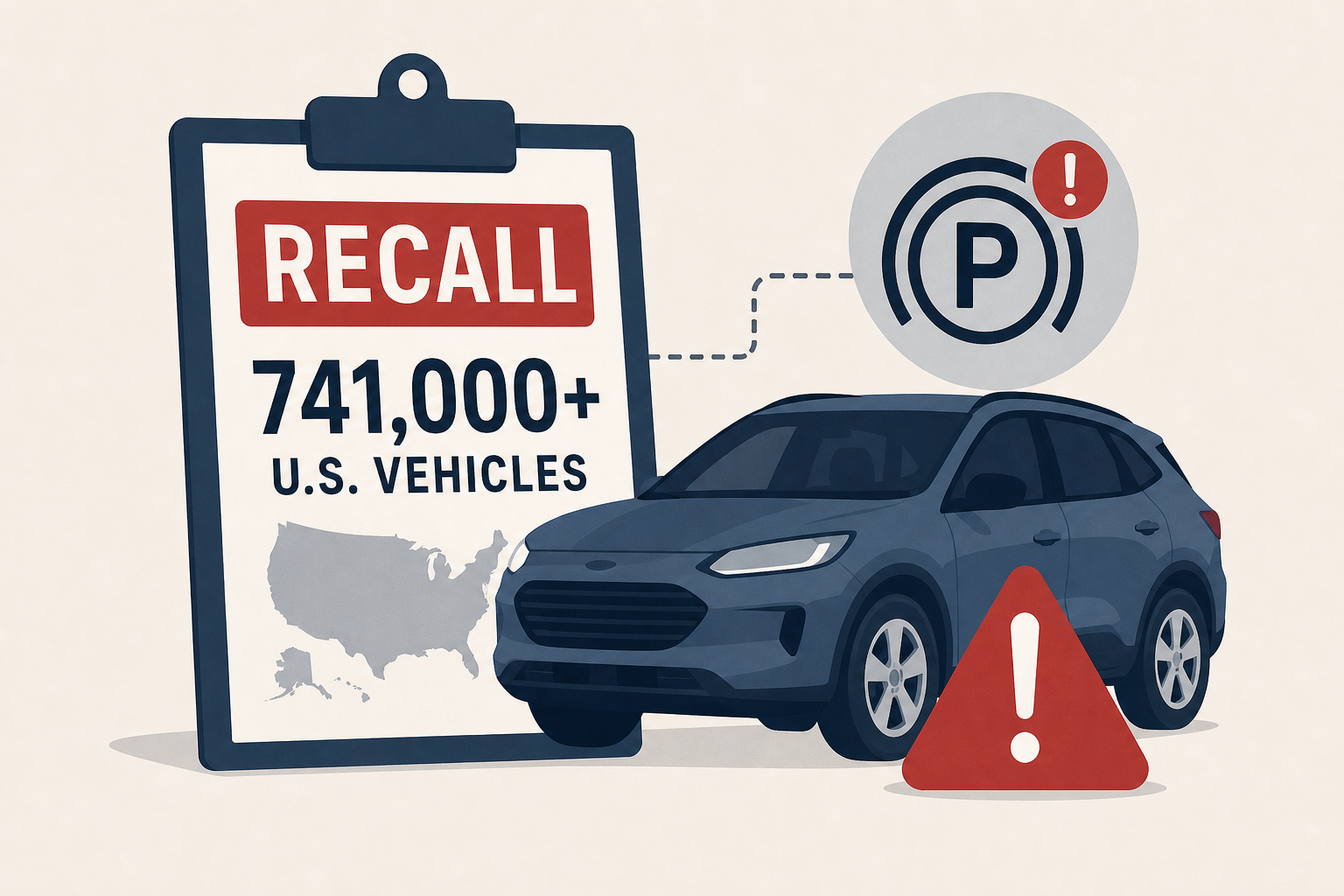 Ford to recall more than 741,000 U.S. vehicles due to park system issue, NHTSA says