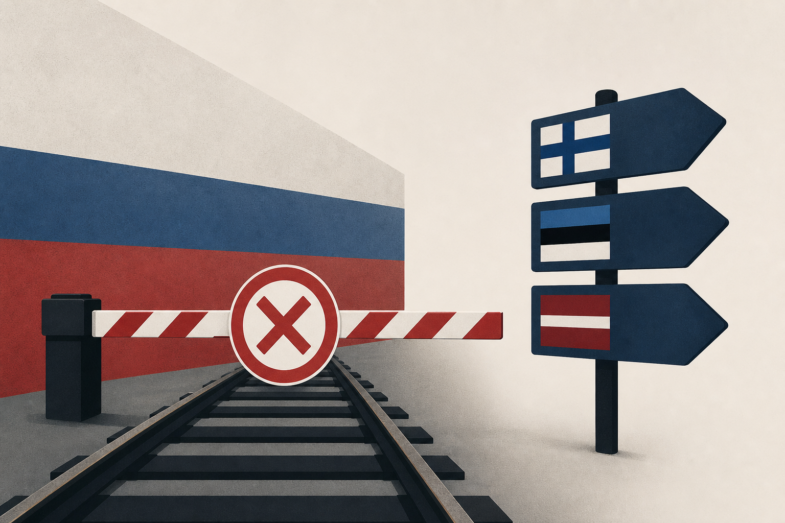Russia closes railway border crossings with Finland, Estonia and Latvia