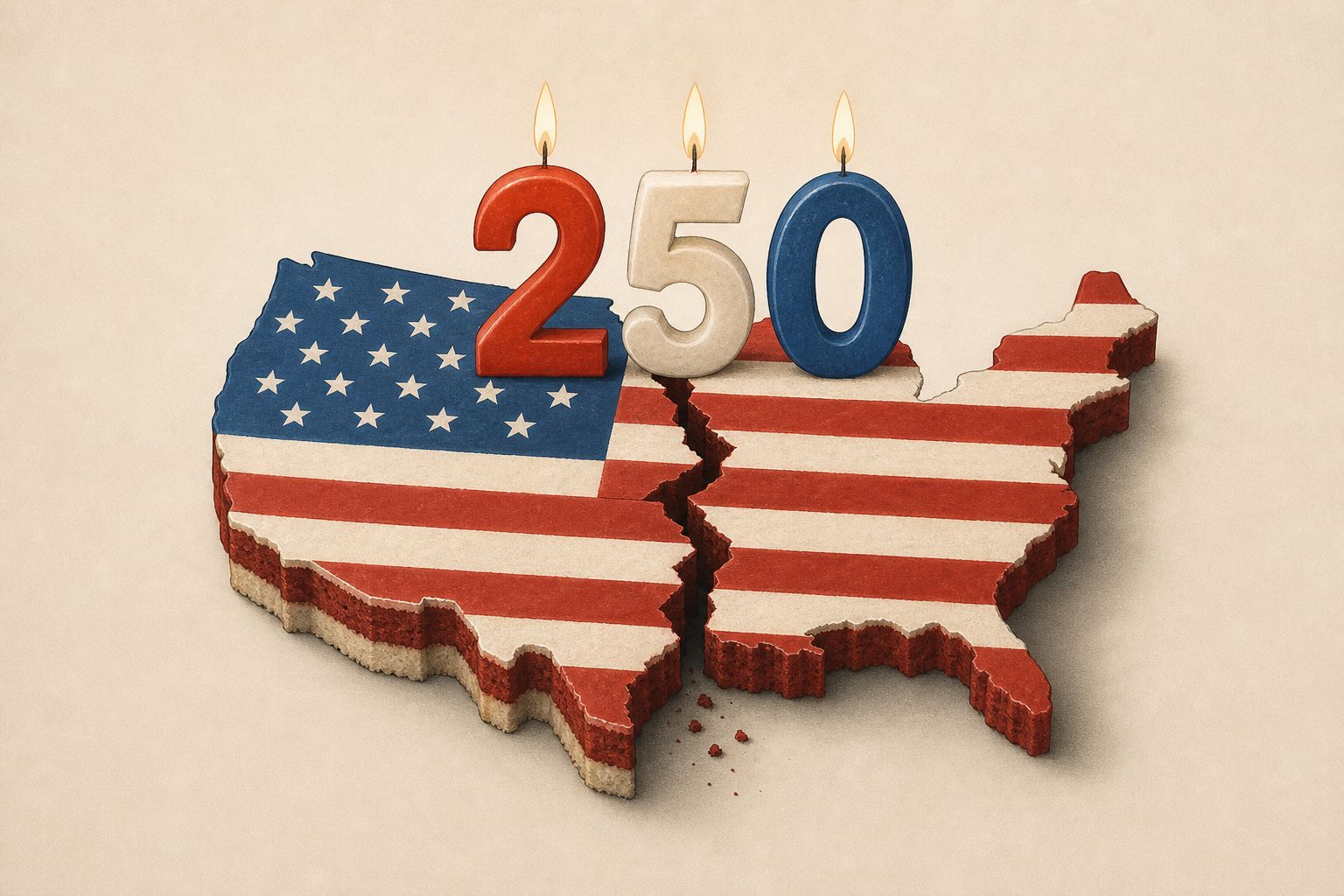 America's 250th birthday is patriotic yet sown with division and doubt
