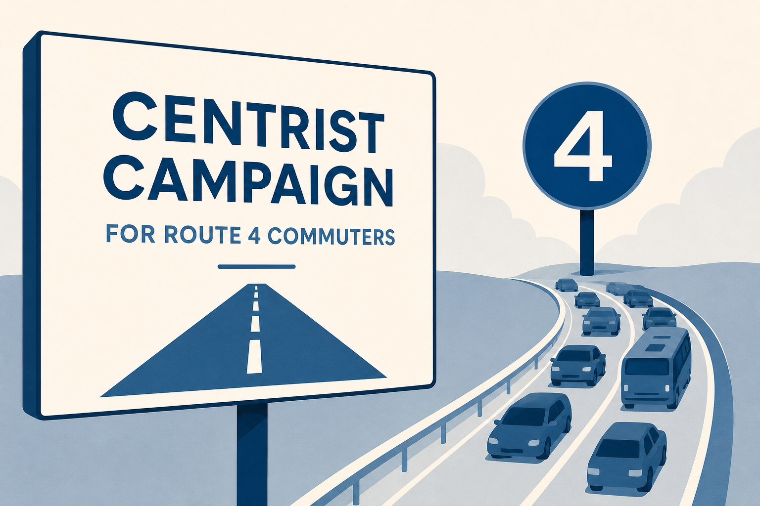 Gadi Eisenkot launches a centrist campaign tailored for the commuters of Route 4