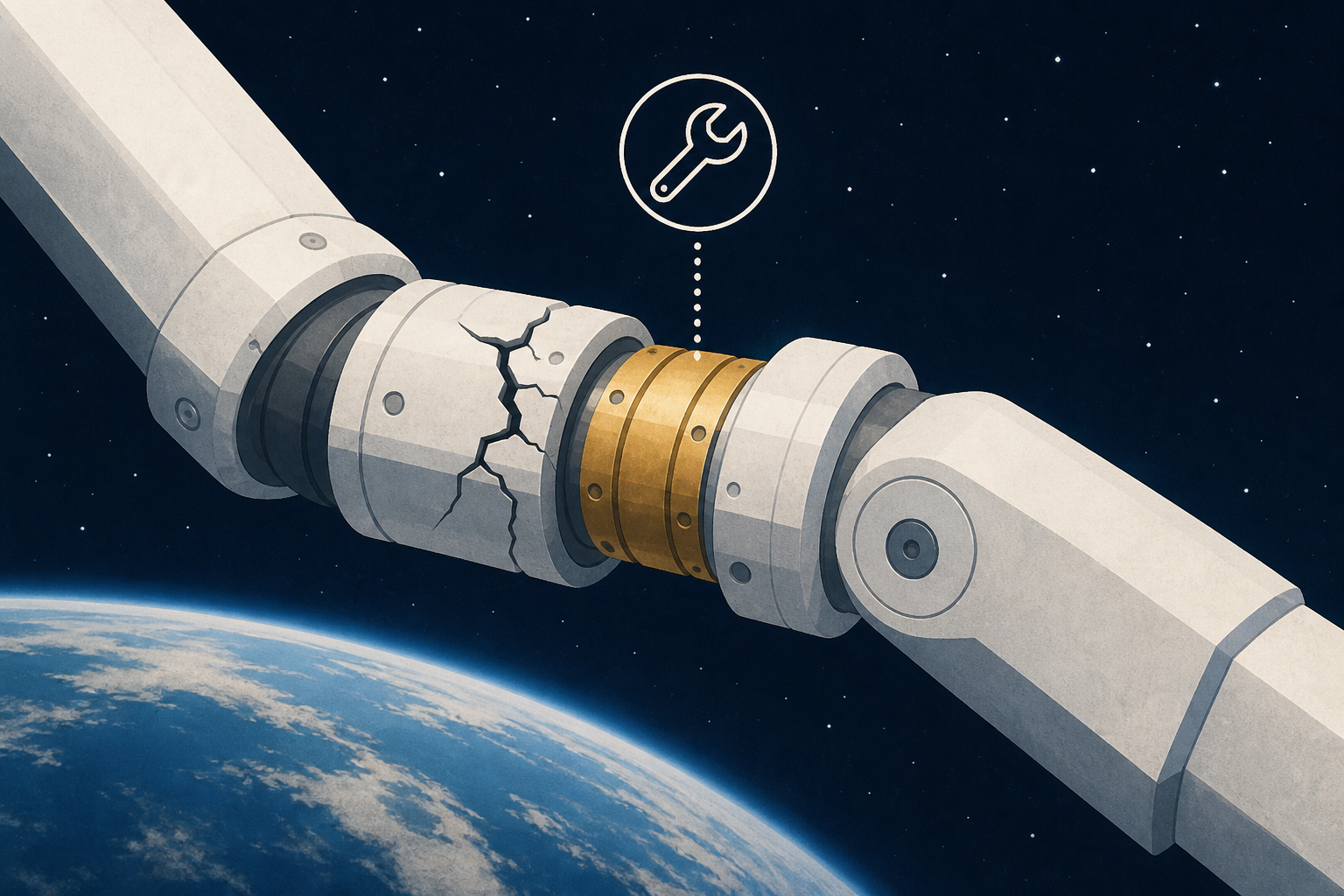 Spacewalkers successfully replace broken "wrist" joint in space station's robot arm