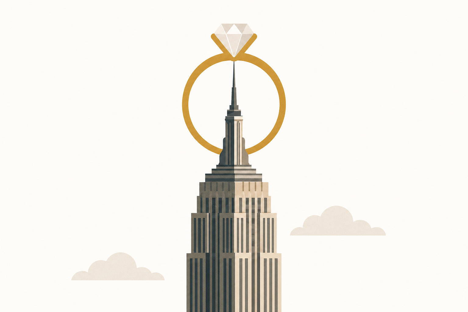 2 people climb to top of NYC's Empire State Building, appear to get engaged