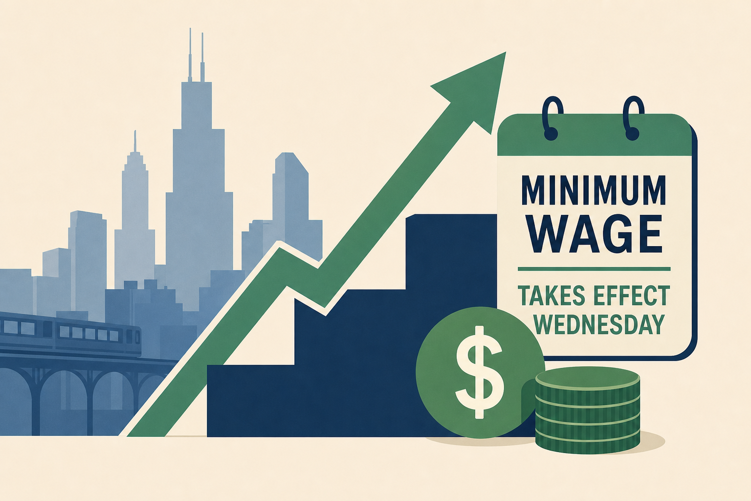 Chicago, Cook County minimum wage increases take effect Wednesday