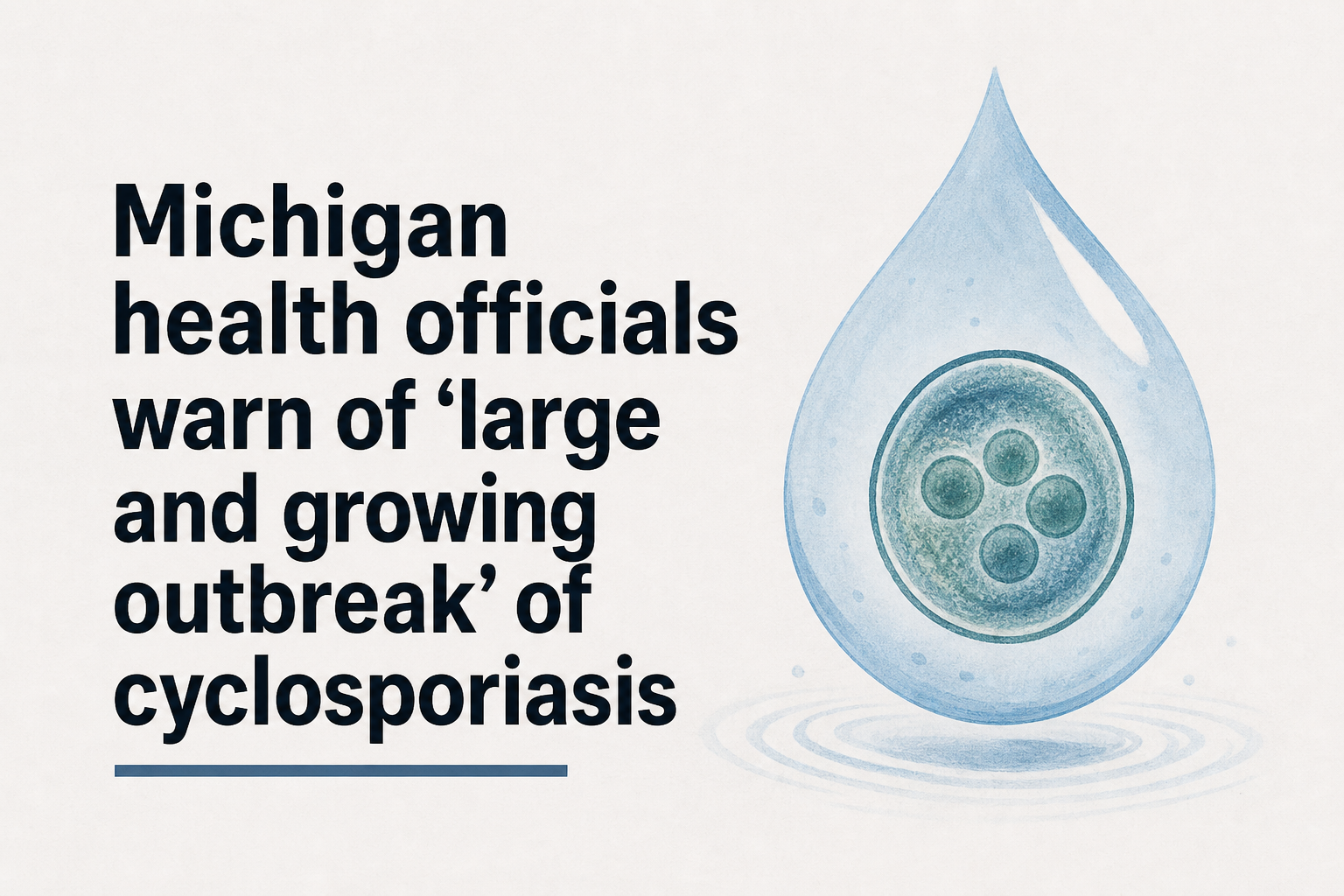 Michigan health officials warn of ‘large and growing outbreak’ of cyclosporiasis