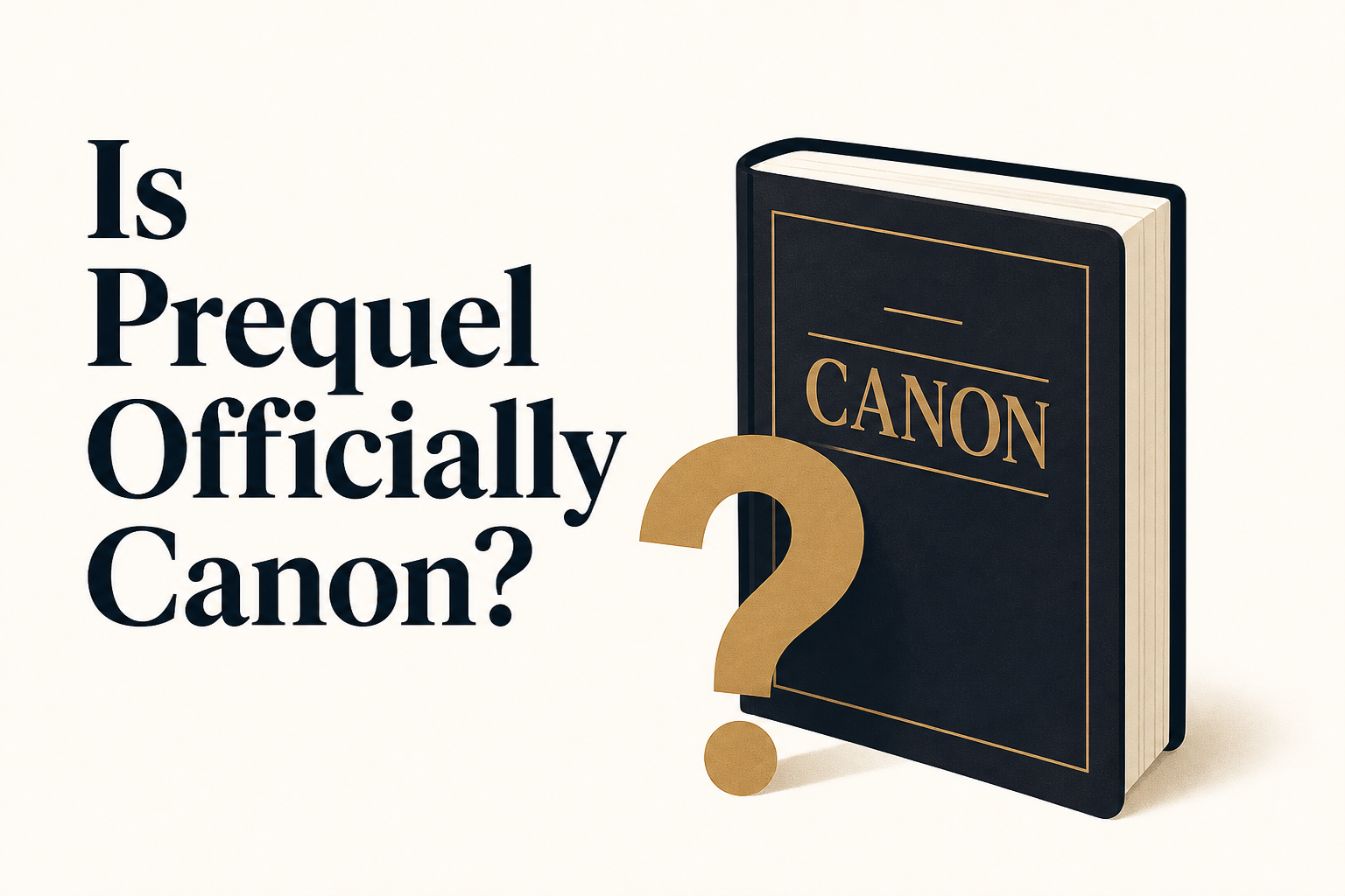 Is Prequel Officially Canon?