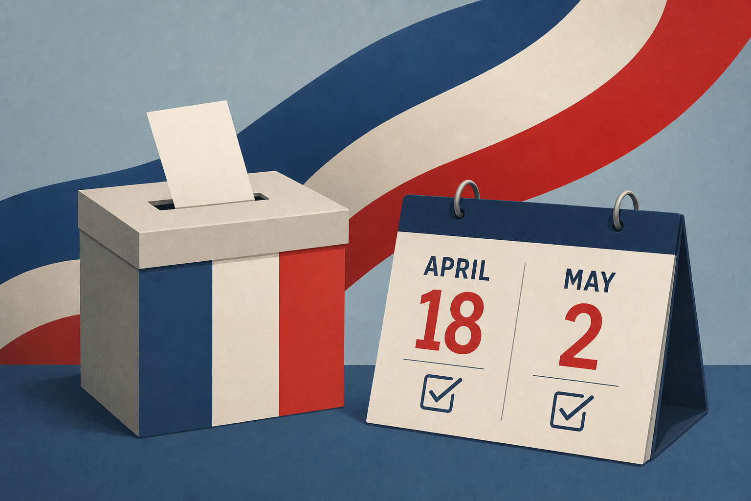 France will hold new presidential elections on April 18 and May 2