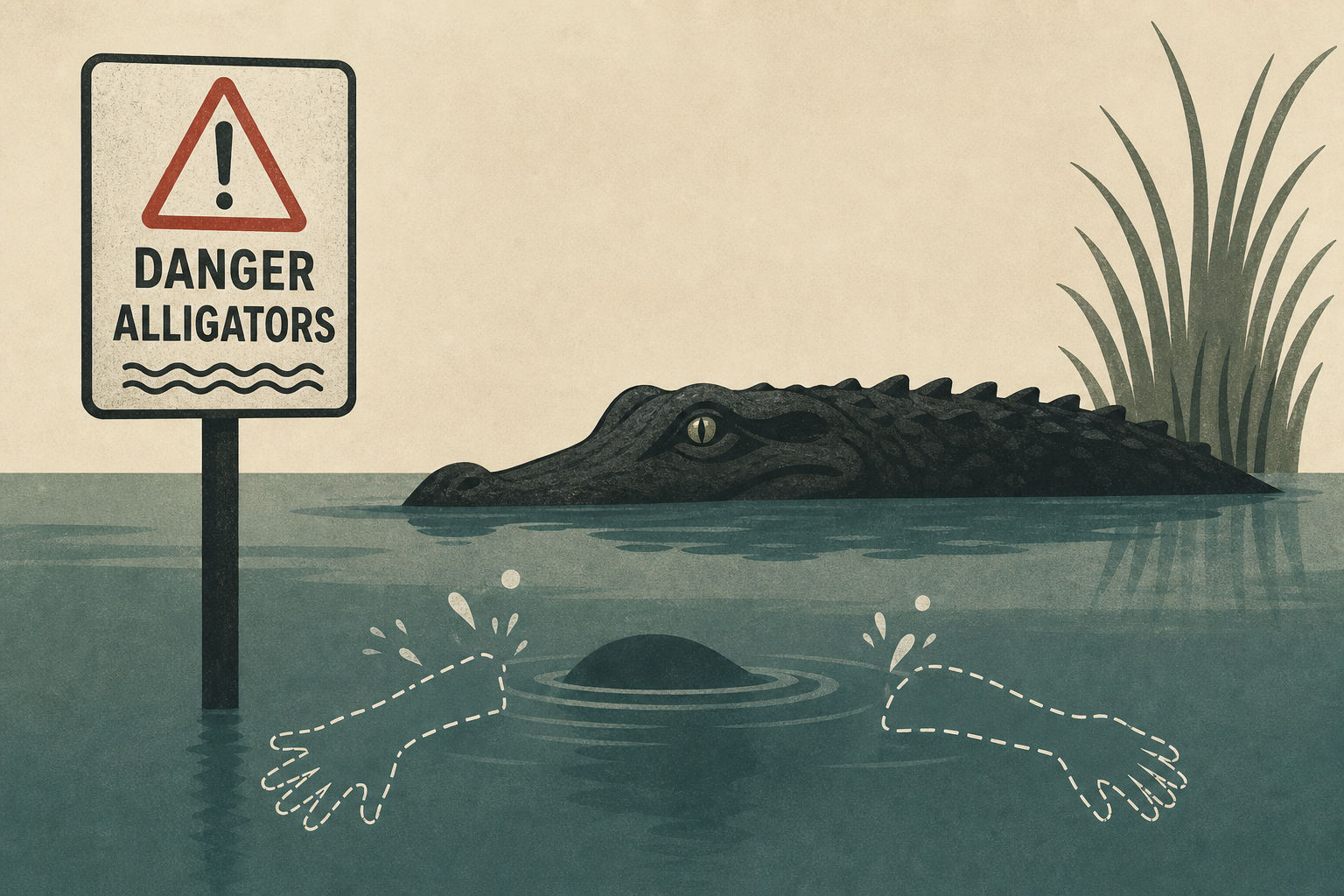 Pictured: Woman killed by alligator as arms were torn off swimming in just three feet of water