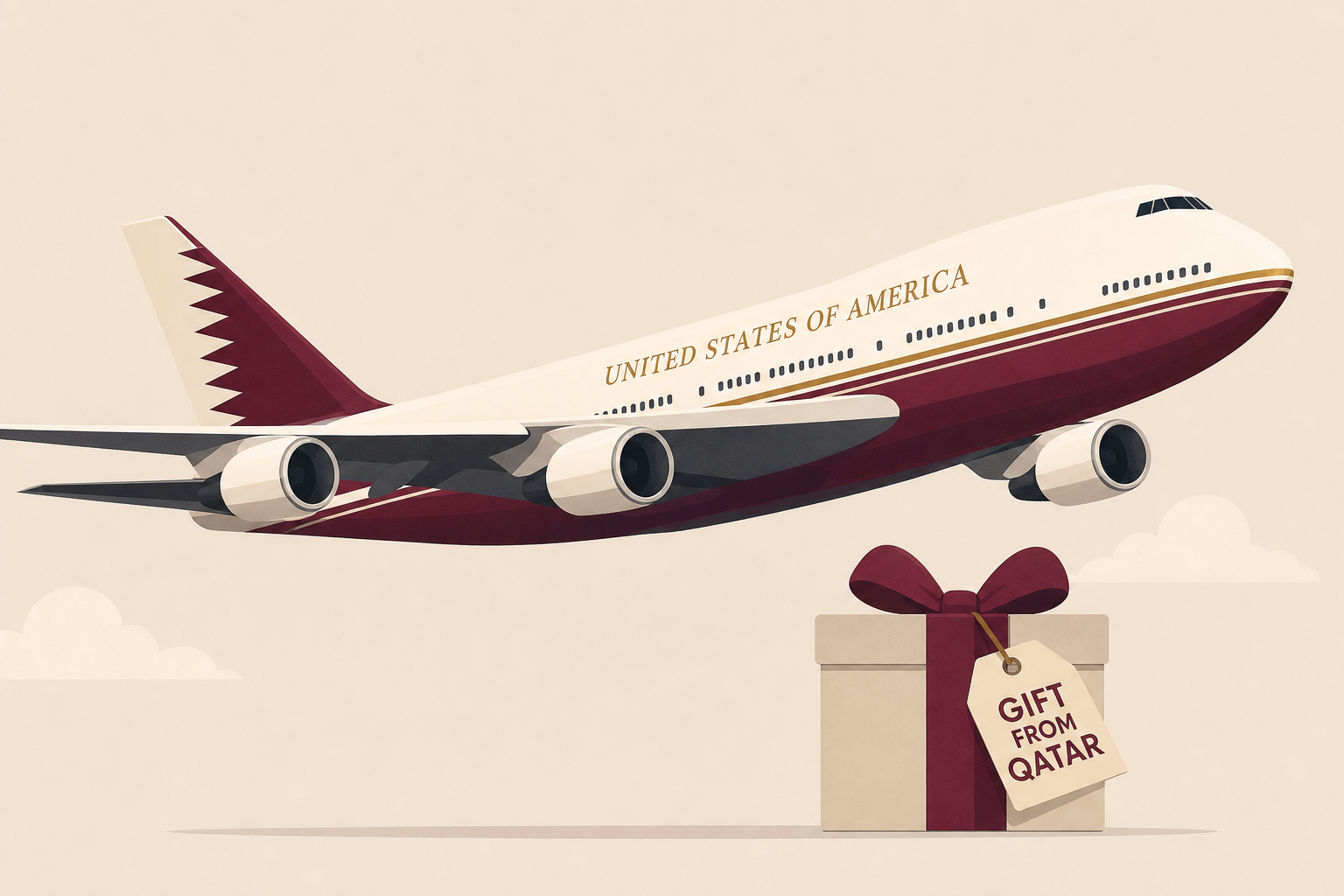 Trump takes first flight on new Qatar-gifted Air Force One