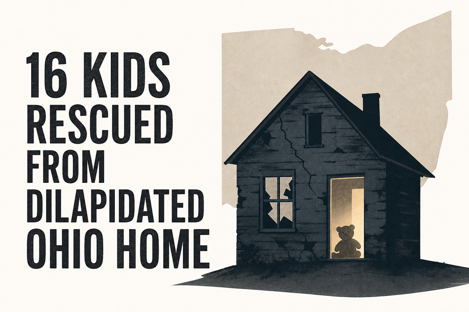 16 kids rescued from dilapidated Ohio home