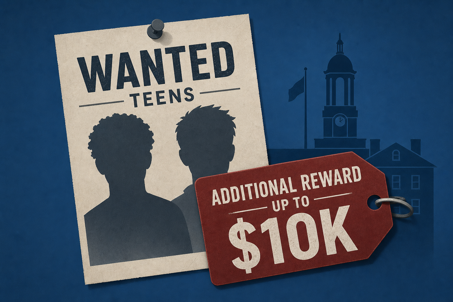 Marshals offer additional reward up to $10K for teens wanted in Penn State student's murder