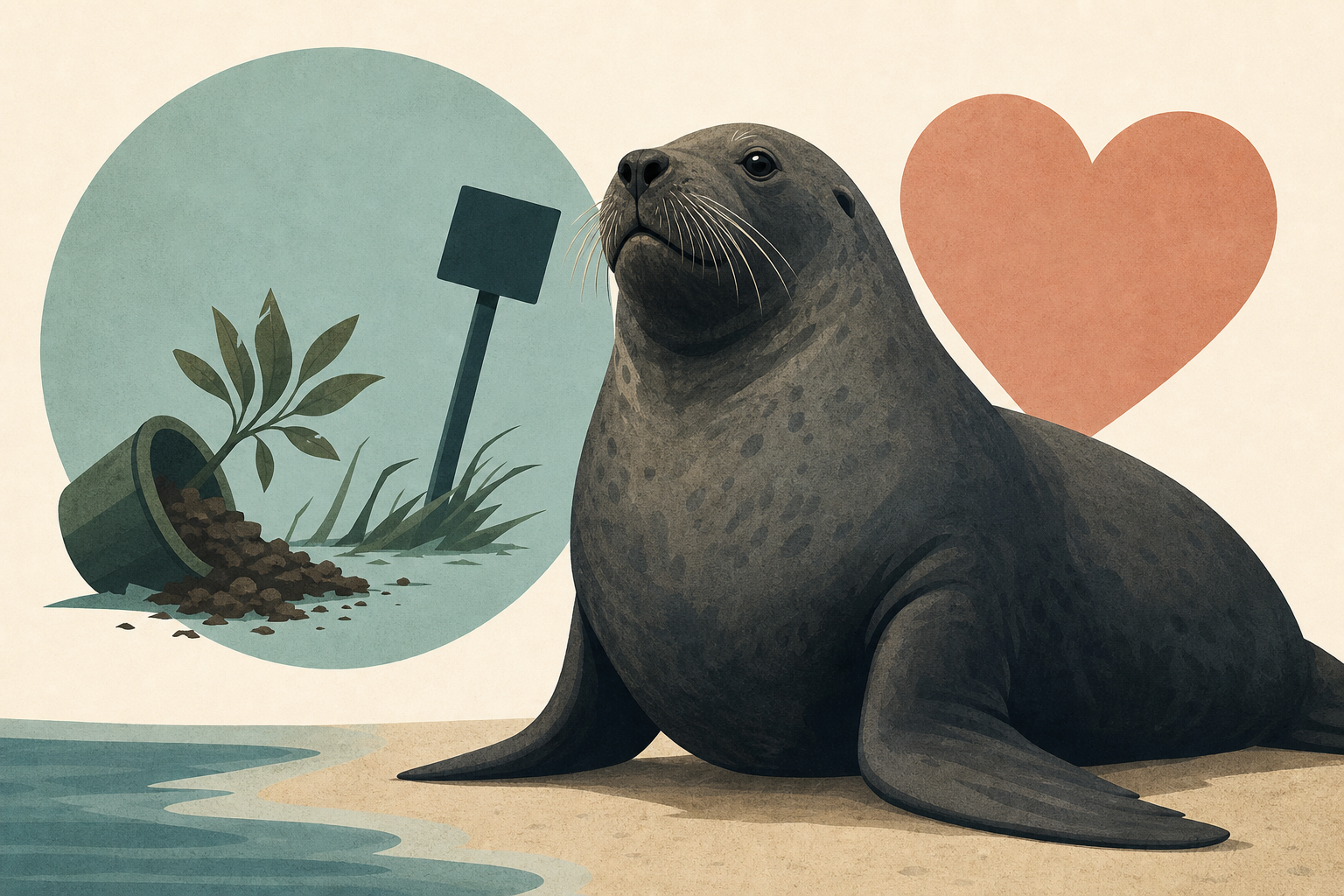 A 1,000kg mammal is wreaking havoc in Tasmania - and Neil the seal is loved for it