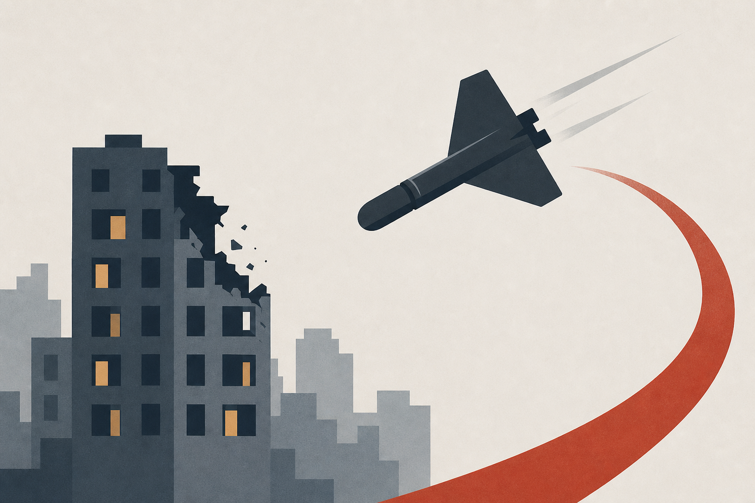 Russian drone, missile attack on Kyiv injures five, hits residential buildings