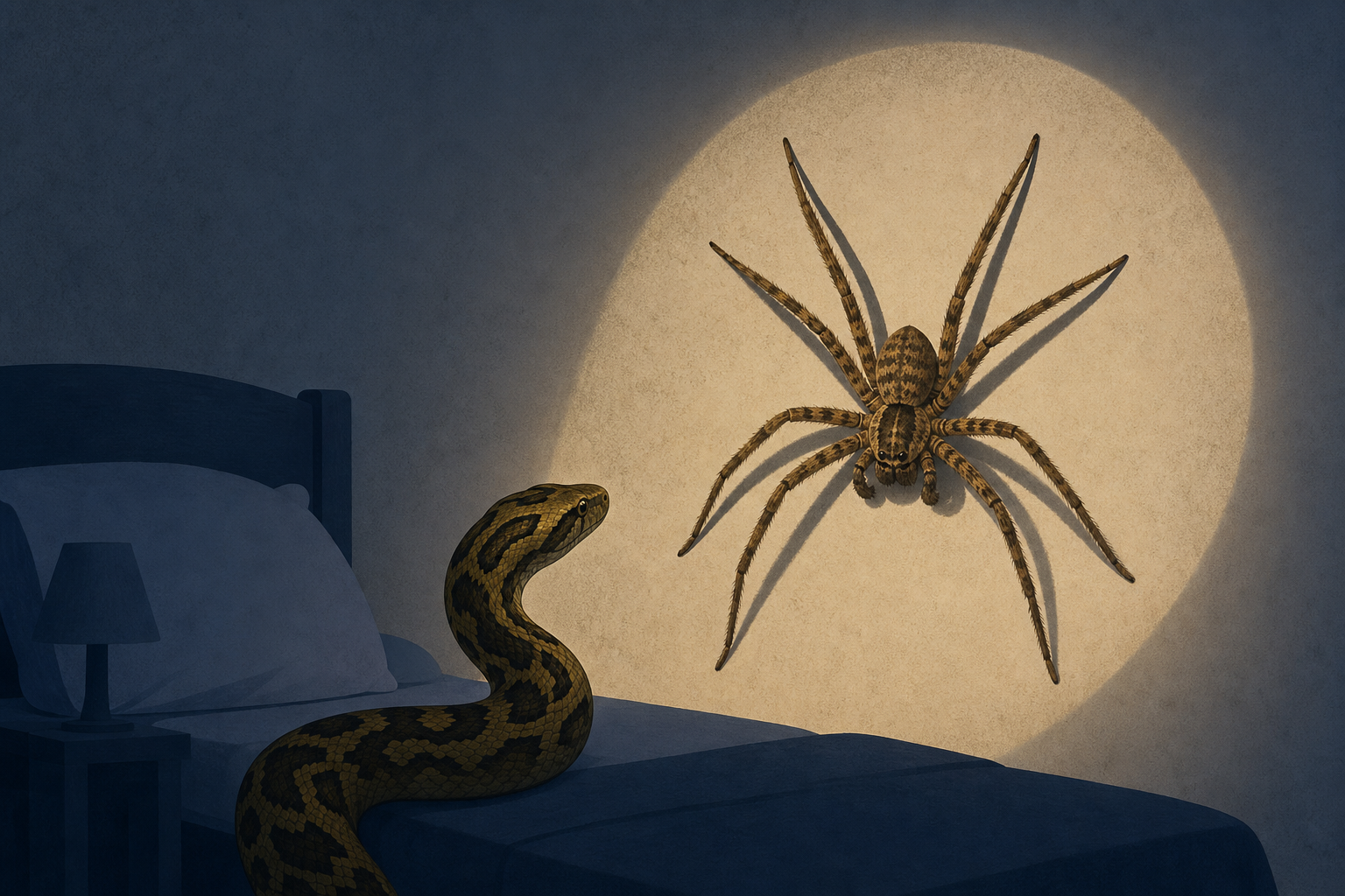 Snake catcher called to bedroom for a python, then spots one of his largest huntsman spiders yet
