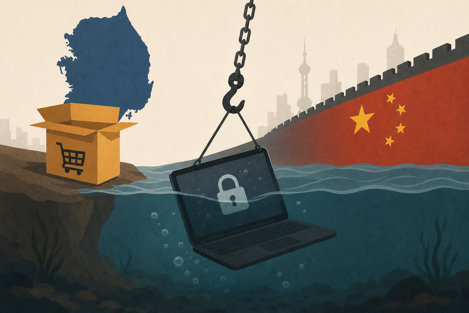 US-based 'Amazon of South Korea' forced to recover laptop from bottom of Chinese river in bizarre data privacy clampdown: report