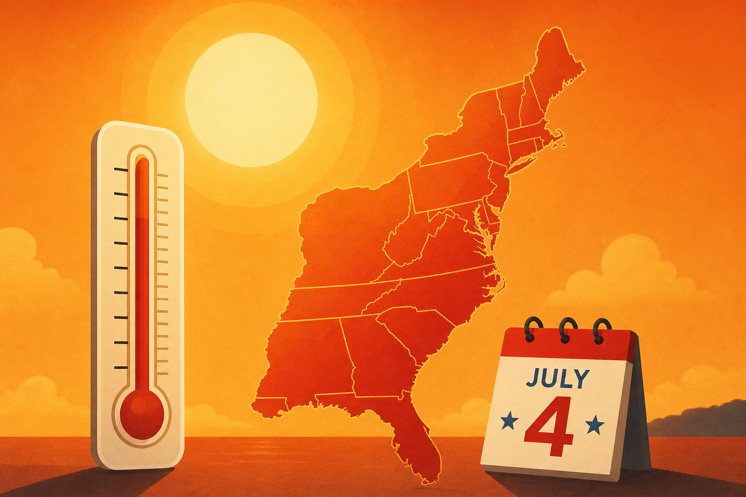 Punishing heat wave peaks as East Coast readies for sweltering July 4 weekend