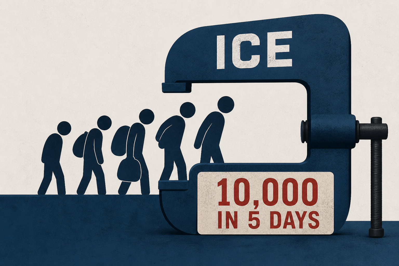 Immigrant Arrests Surge to 10,000 in 5 Days as ICE Clamps Down