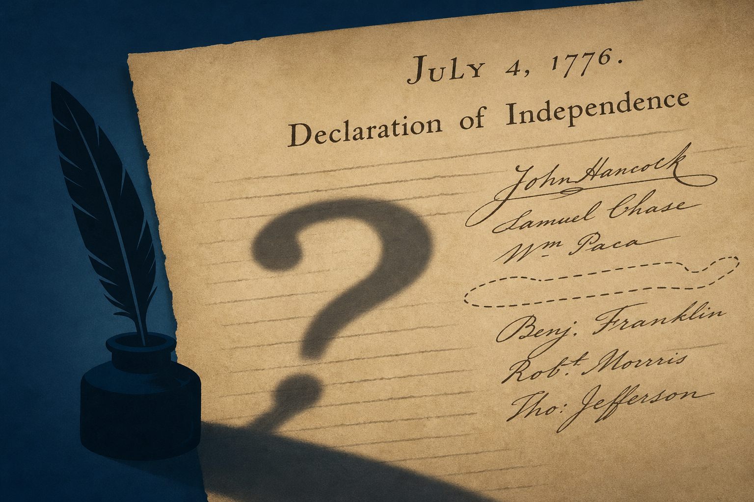 John Dickinson’s missing 1776 signature haunts his legacy