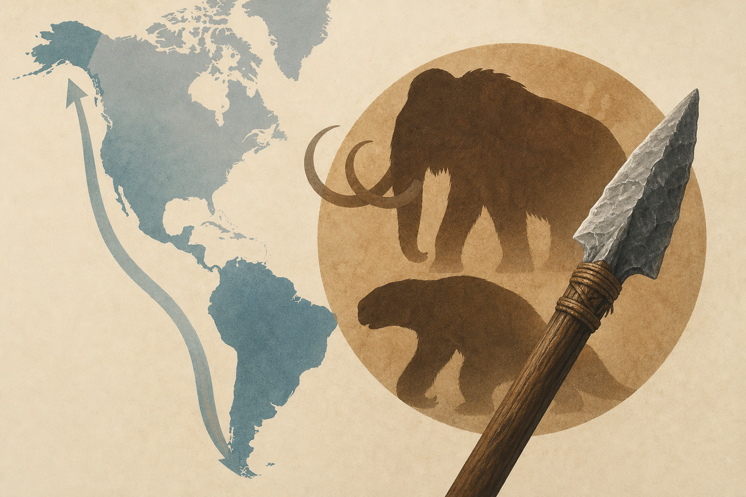 Earliest Americans specialized in megafauna hunting from Alaska to South America, analysis of 50 sites reveals