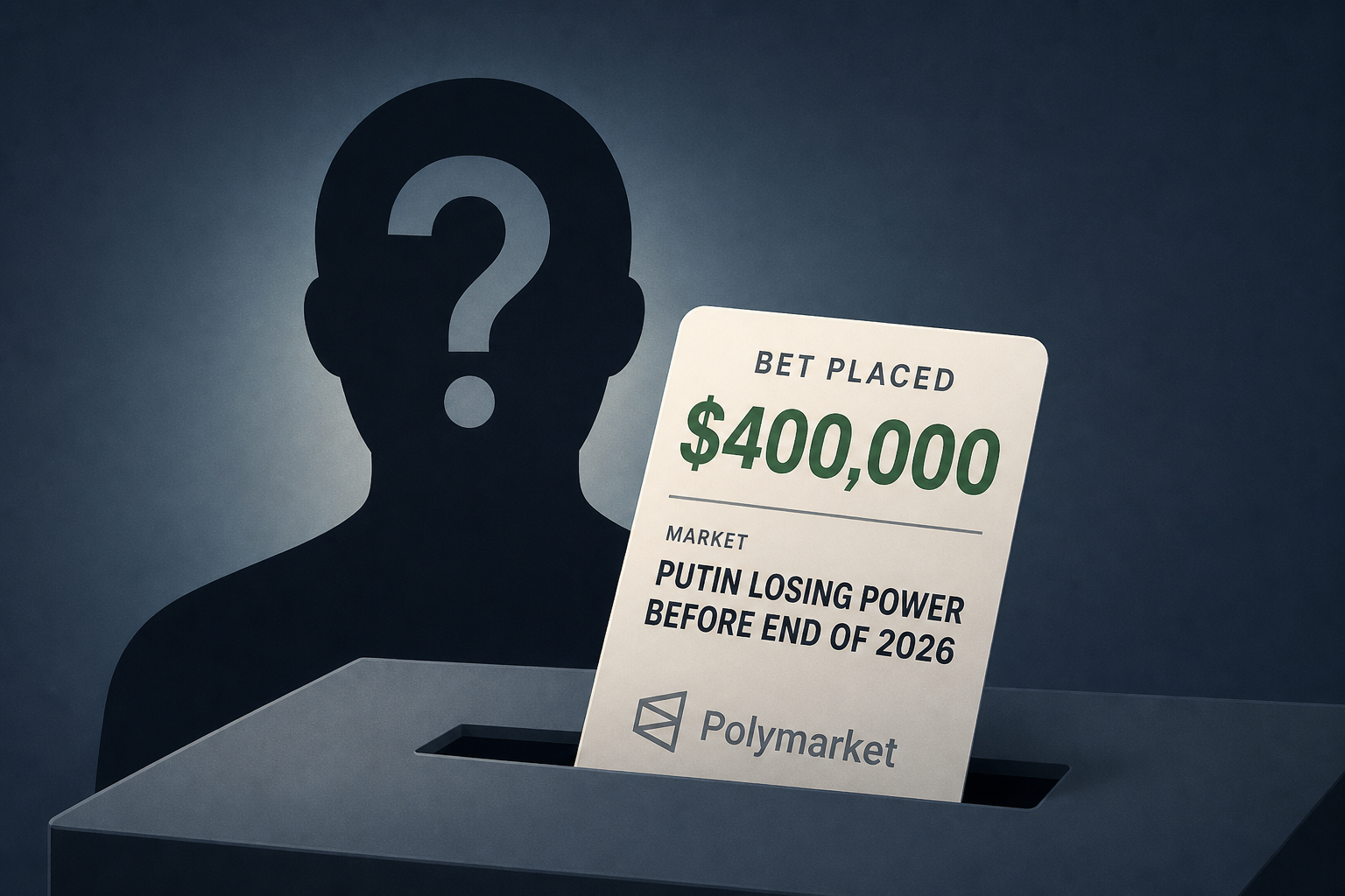 Mystery Polymarket User Bets $400,000 On Putin Losing Power Before End Of 2026