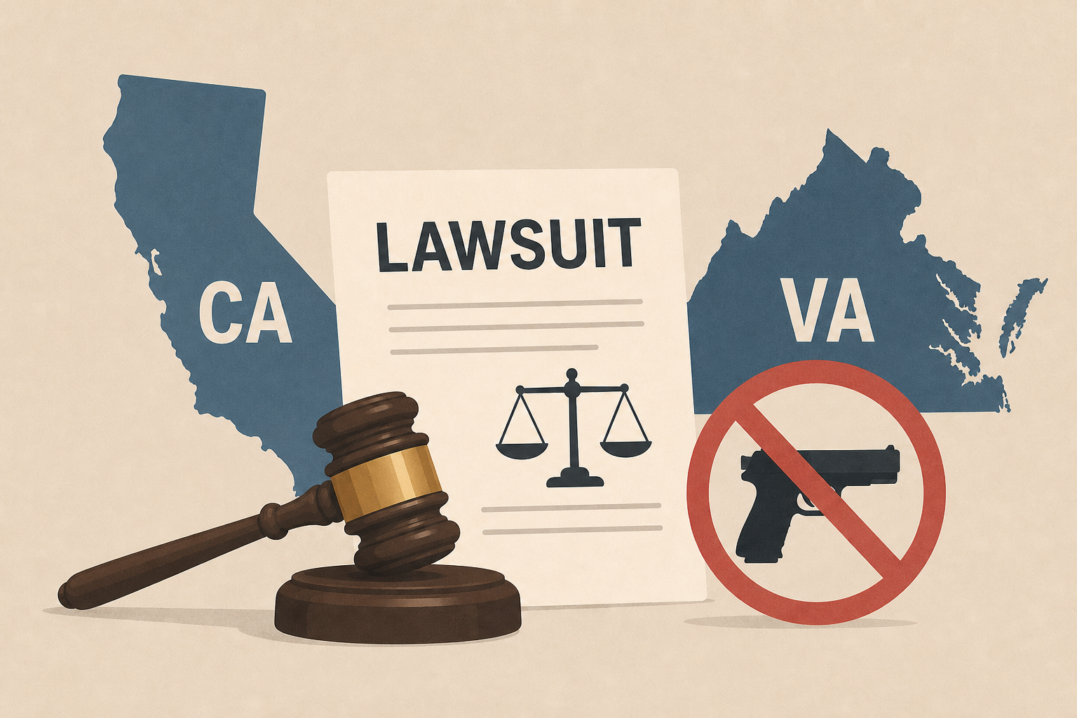 Trump administration sues California, Virginia over new gun laws