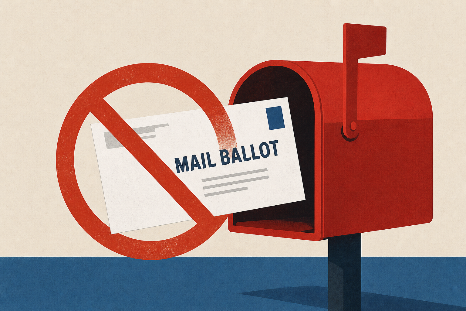 Trump is still a threat to mail ballots.