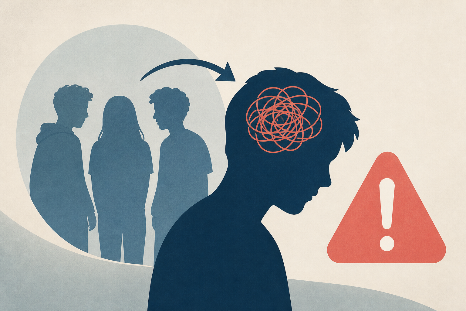 Teens' friends can increase mental health risk