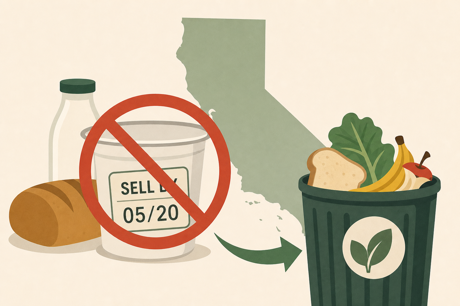 California bans consumer-facing 'sell by' food labels under new law aimed at reducing waste