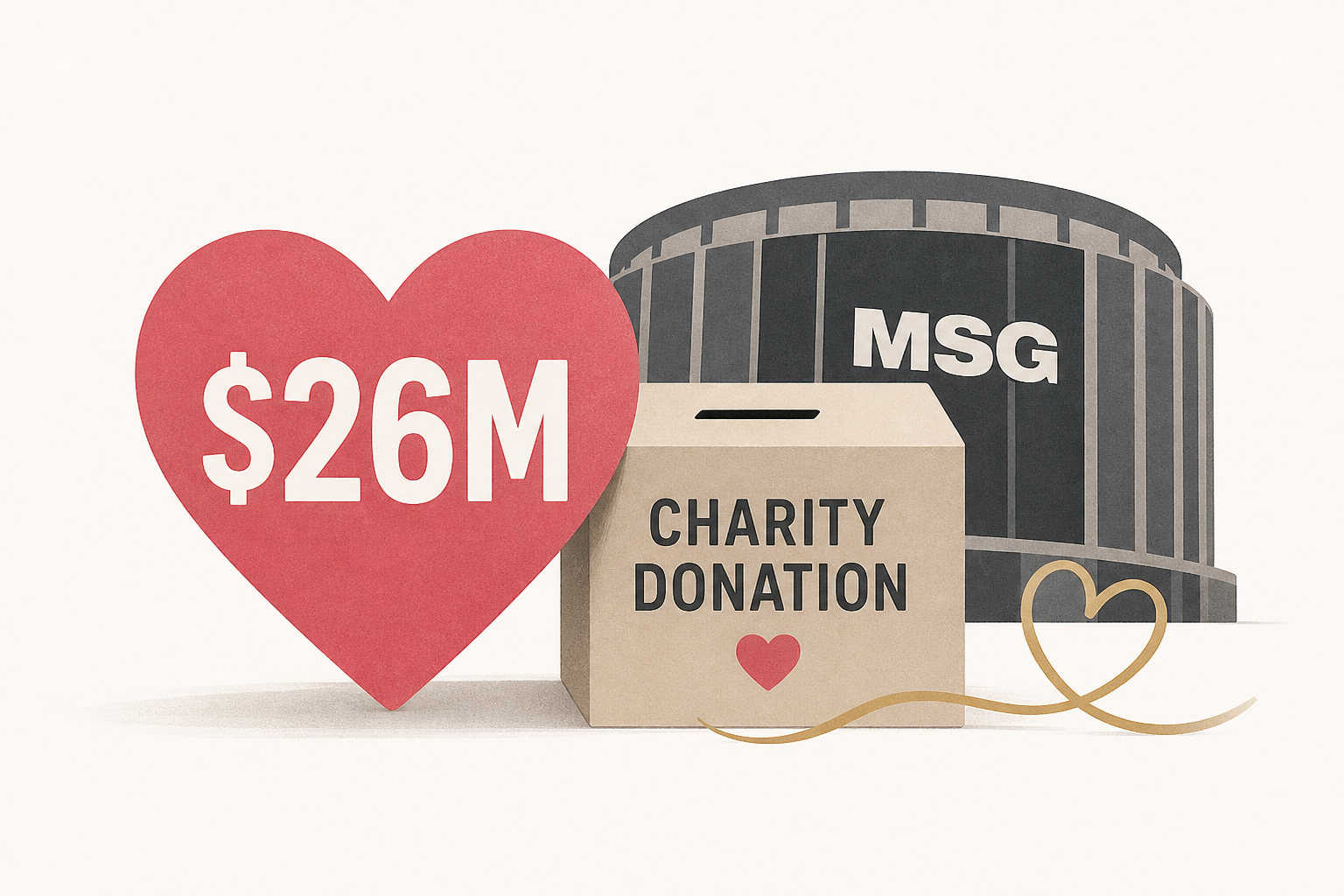 Swift and Kelce's $26M charity donation marks wedding week at MSG