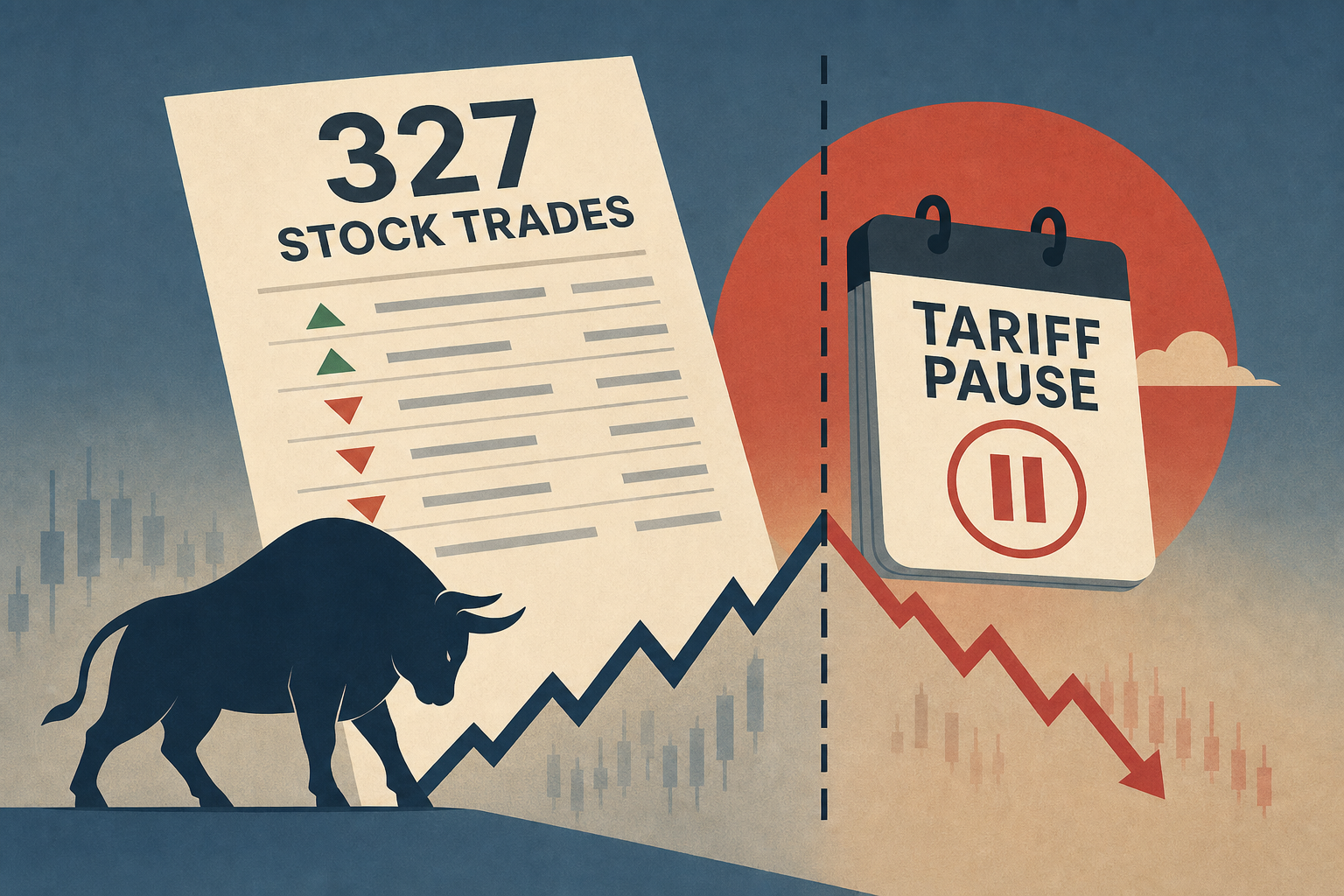 Trump discloses 327 stock trades a day before major tariff pause