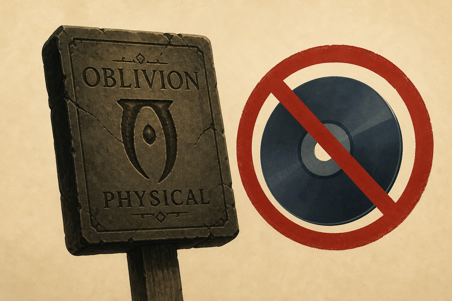 Bethesda Makes Clever Oblivion 'Physical' Post As Sony Scraps Discs