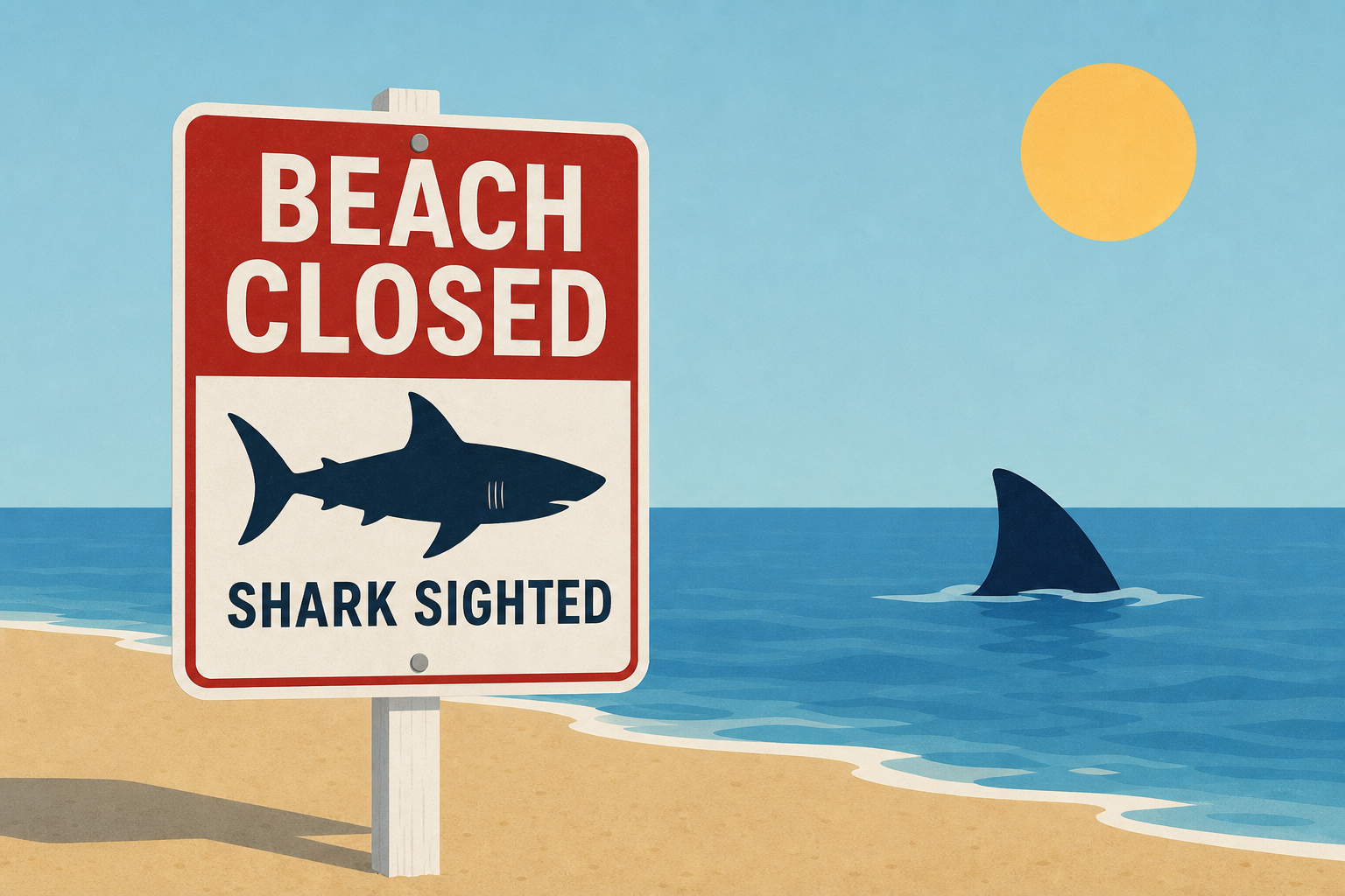Shark spotted by Long Island swimmers closes beaches on 90-degree day