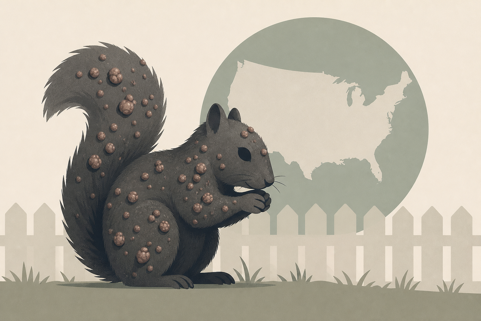 Sick squirrels covered in warts spotted in backyards across US