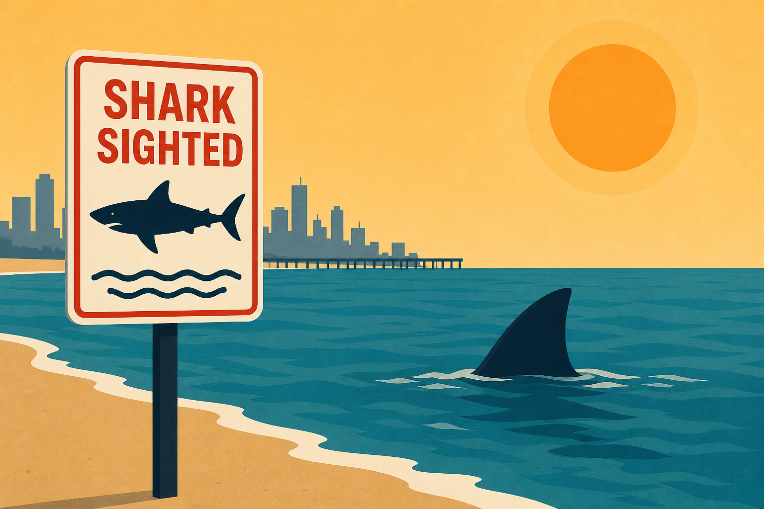 Multiple shark sightings at New York City's Rockaway Beach during heat wave