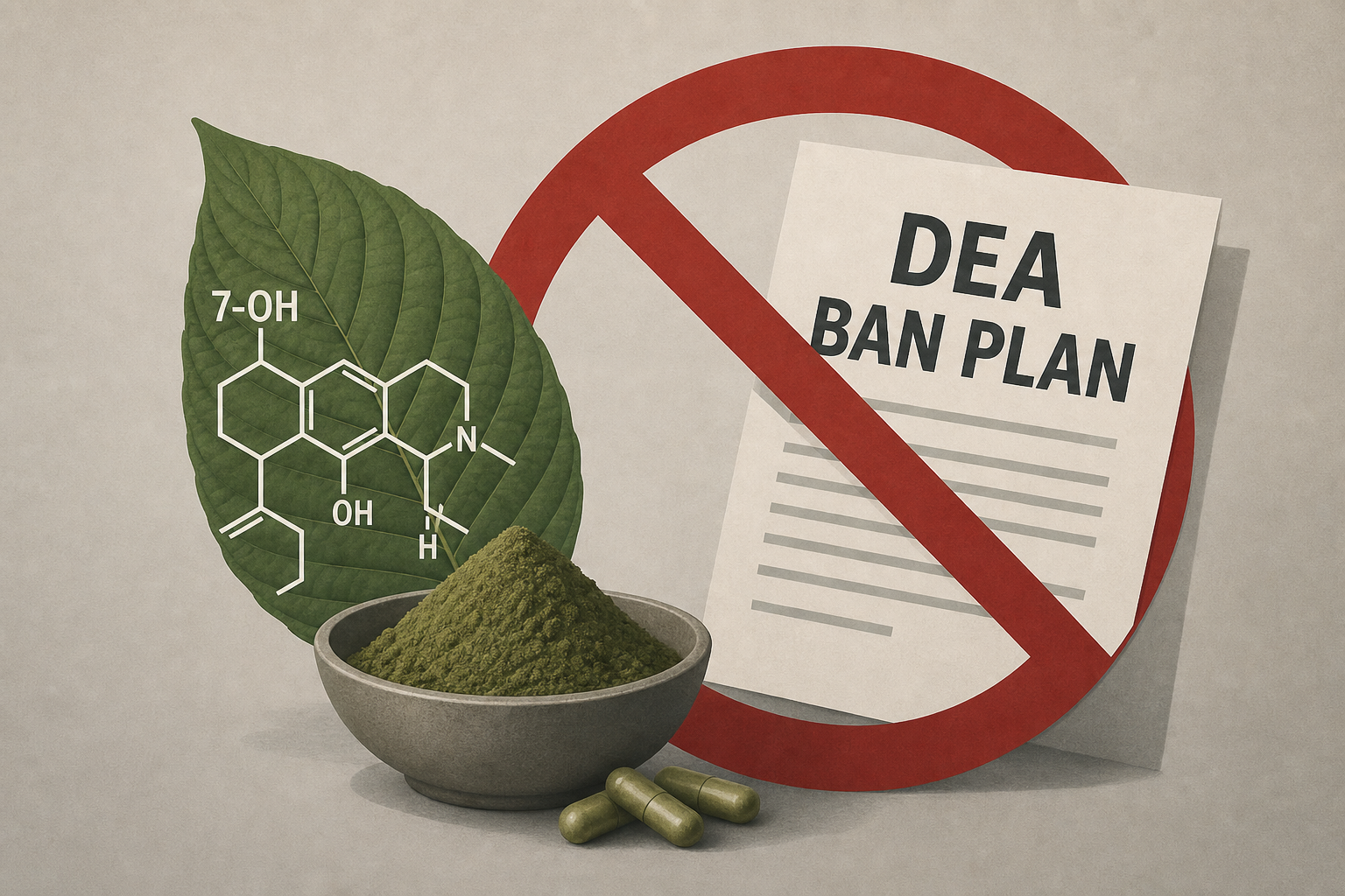 The DEA Plans to Ban Opioid-Like Kratom Compound 7-OH