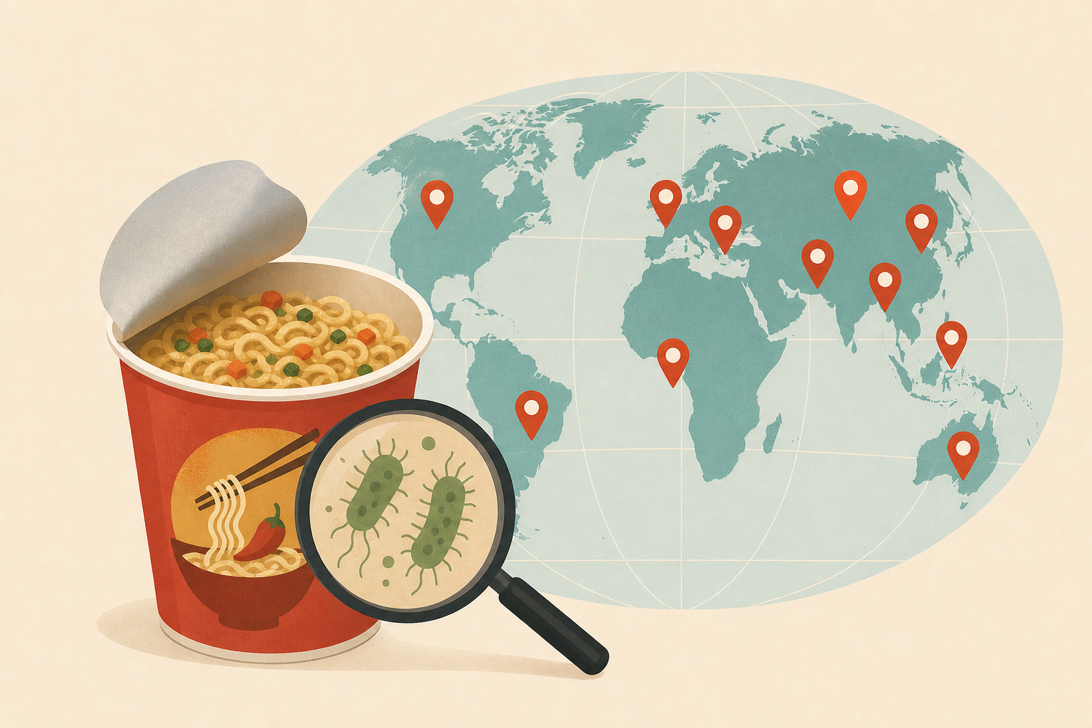 Salmonella outbreak linked to flavored noodles hits 14 countries