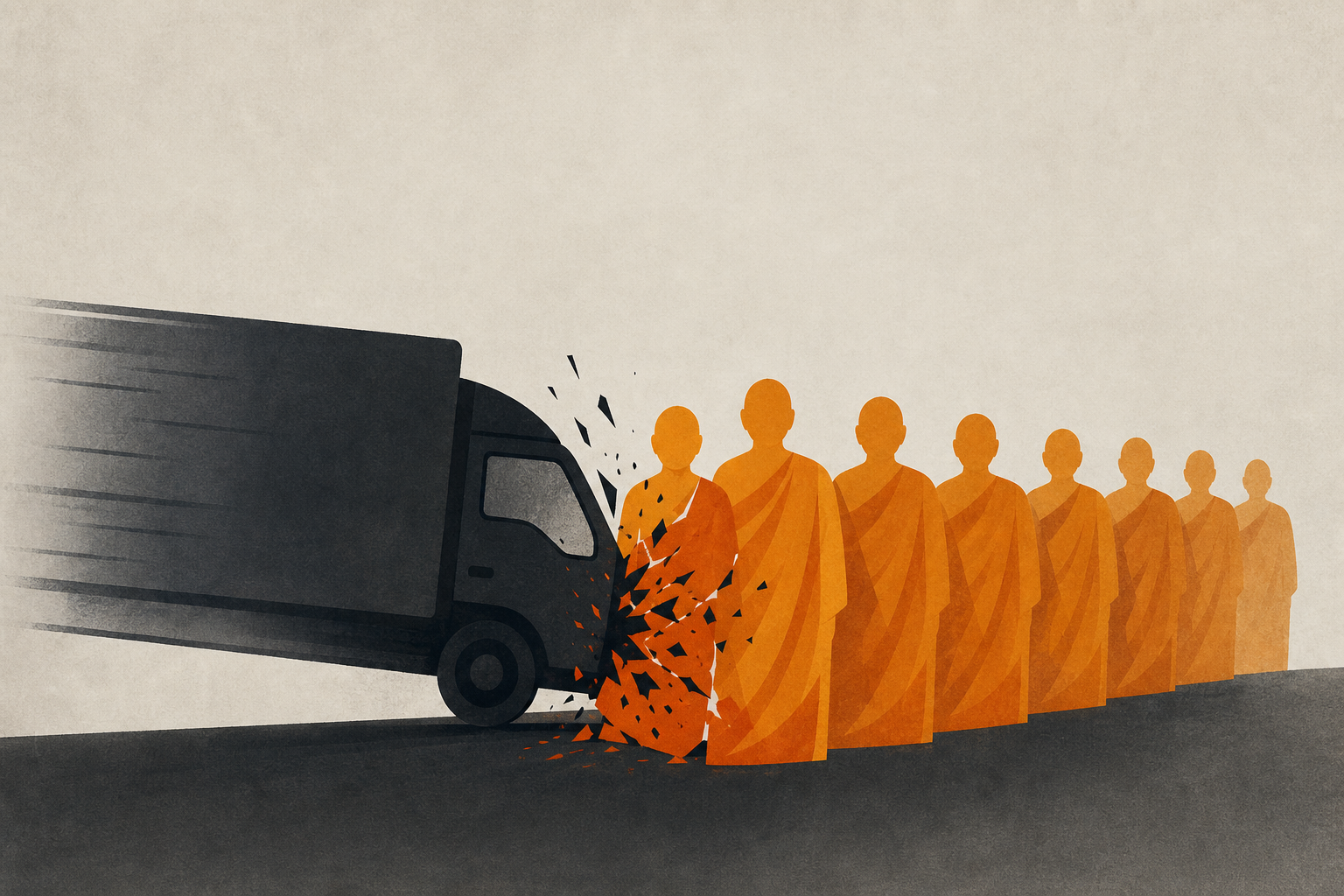 9 Buddhist Monks Killed After Boy Crashes Truck Into Procession