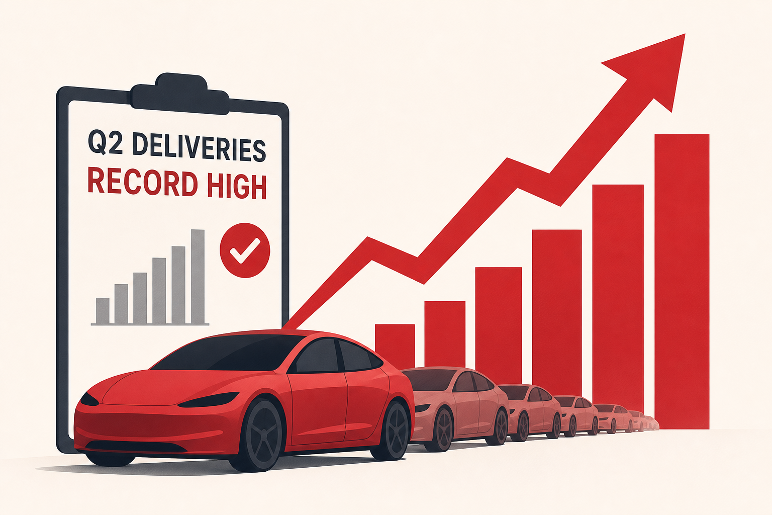 Tesla posts record Q2 deliveries, beating Wall Street expectations
