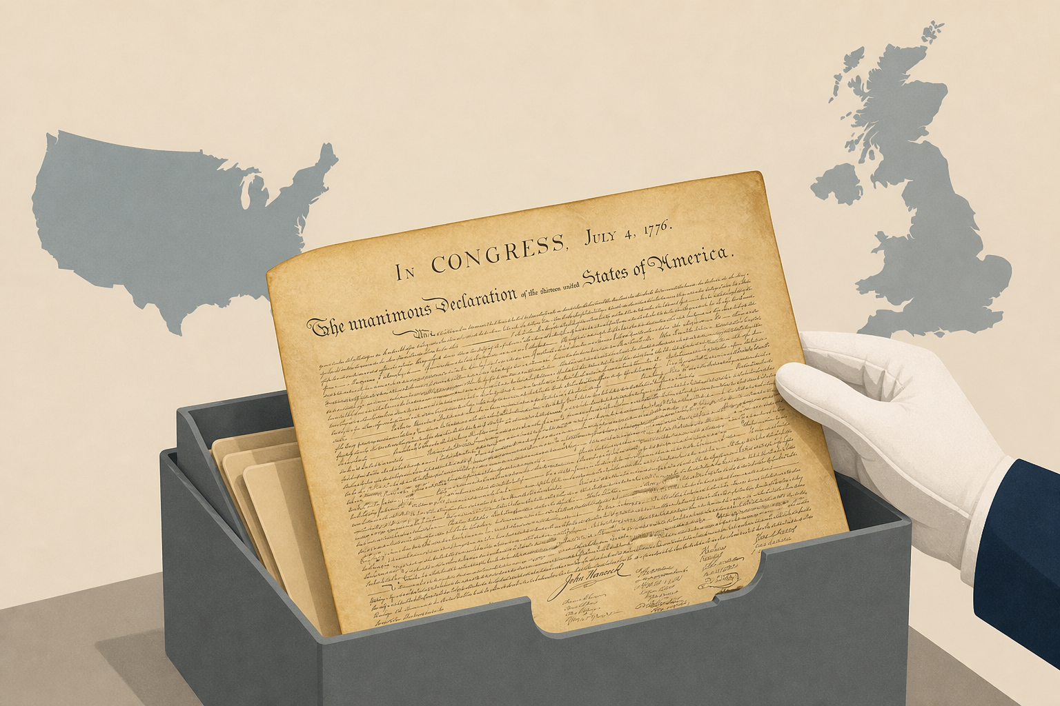Rare copy of US Declaration of Independence found by volunteer in UK archives