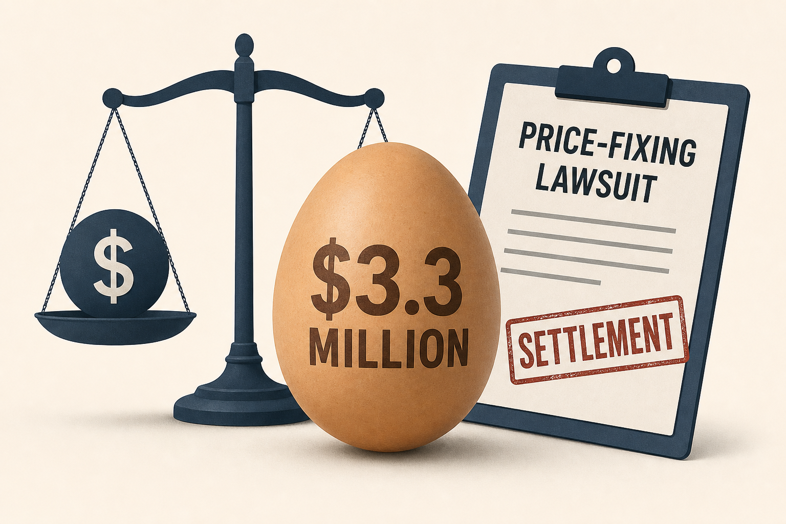 Egg Producers to Pay $3.3 Million to Settle Federal Price-Fixing Lawsuit