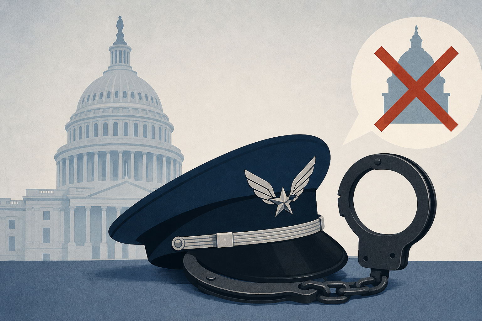 Air Force officer arrested after calling for Trump’s impeachment at Capitol