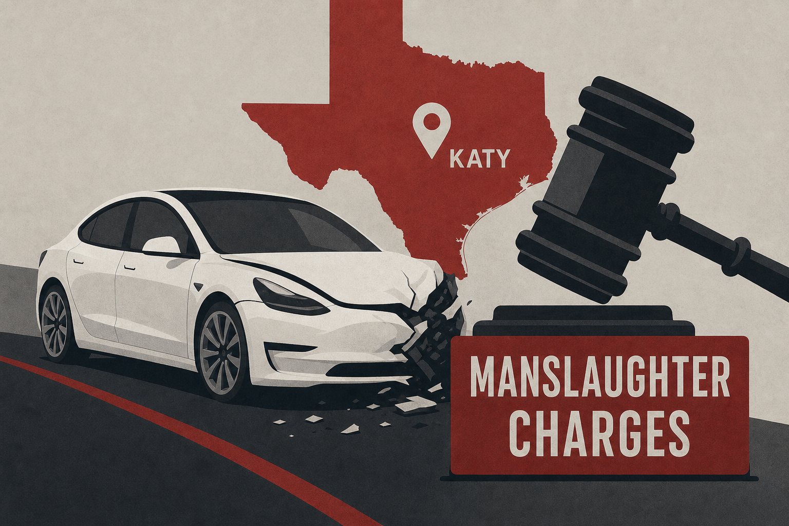 Tesla Model 3 driver charged with manslaughter in Katy, Texas crash