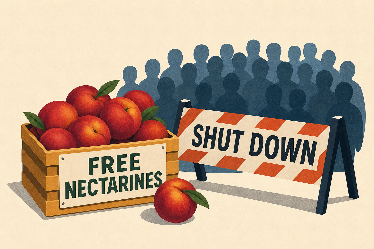 California fruit farmers’ free nectarine giveaway shut down by authorities due to huge crowds