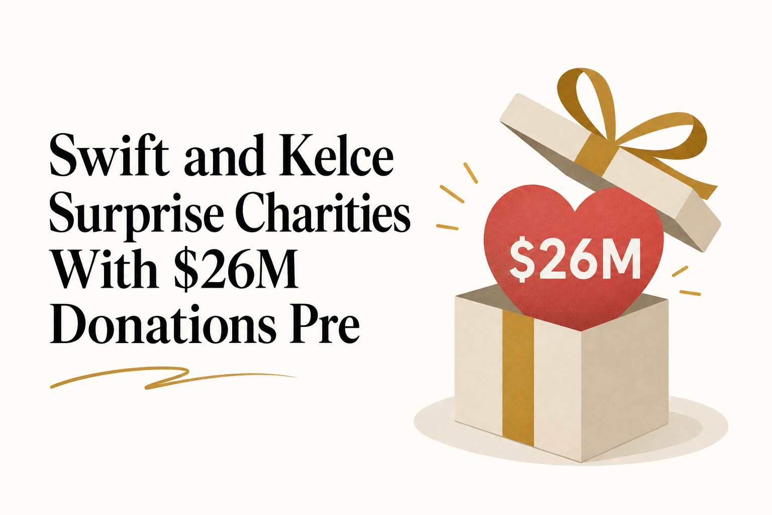 Swift and Kelce Surprise Charities With $26M Donations Pre