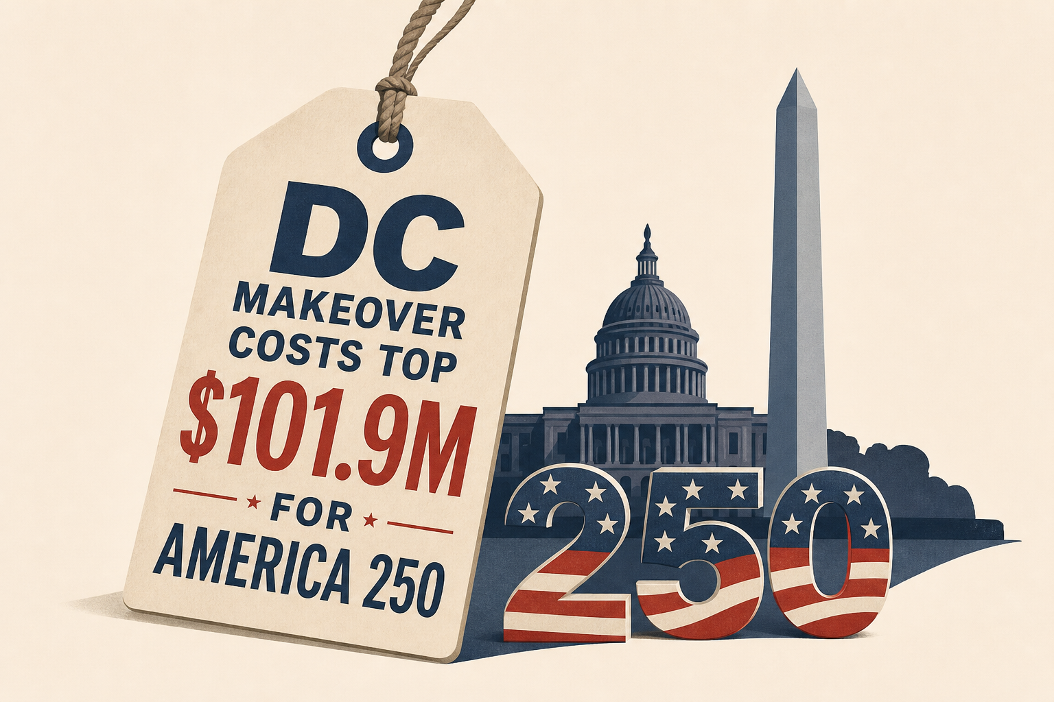 Trump's DC makeover costs top $101.9M for America 250